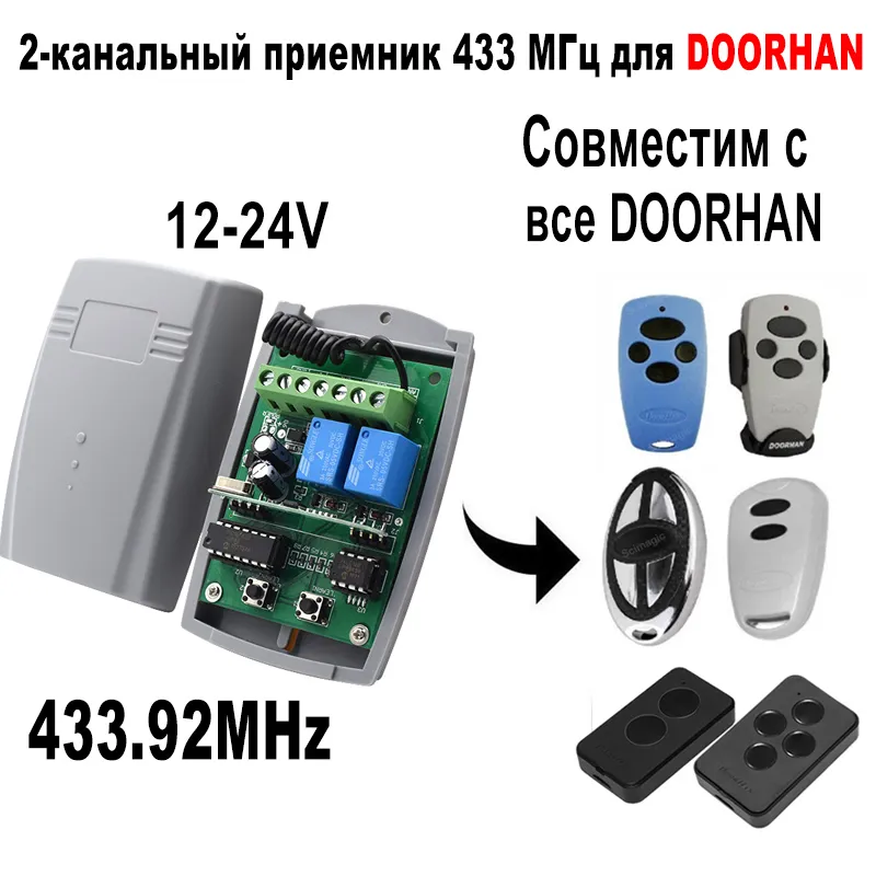 DHgate.com:DOORHAN Gate Receiver: 433MHz Remote Control Receiver Switch ...