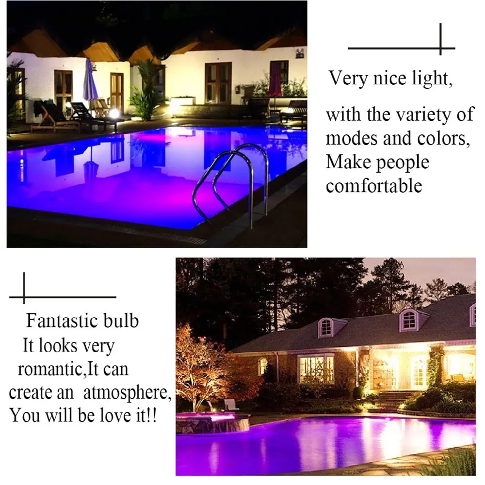 RGB LED Swimming Pool Light 12W 15W 18W Fountain Pond Light IP68 ...