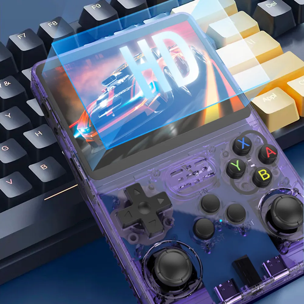 R36S MAX – Consola Portátil Retro Con 15.000 Juegos, Pantalla IPS De 4 Pulgadas, Batería 4000mAh Y Tarjeta TF De 64 GB