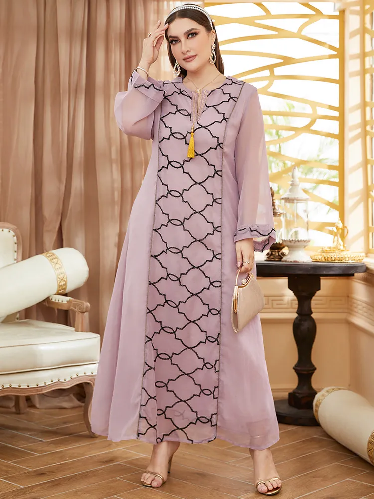 chinese dress ladies BFFBABY Plus Size Dress A Line Dresses for Women Summer Long Dresses with  Sleeve Casual Belted at Amazon Women's Clothing store
