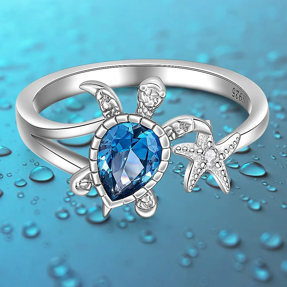 Sea turtle diamond ring clearance