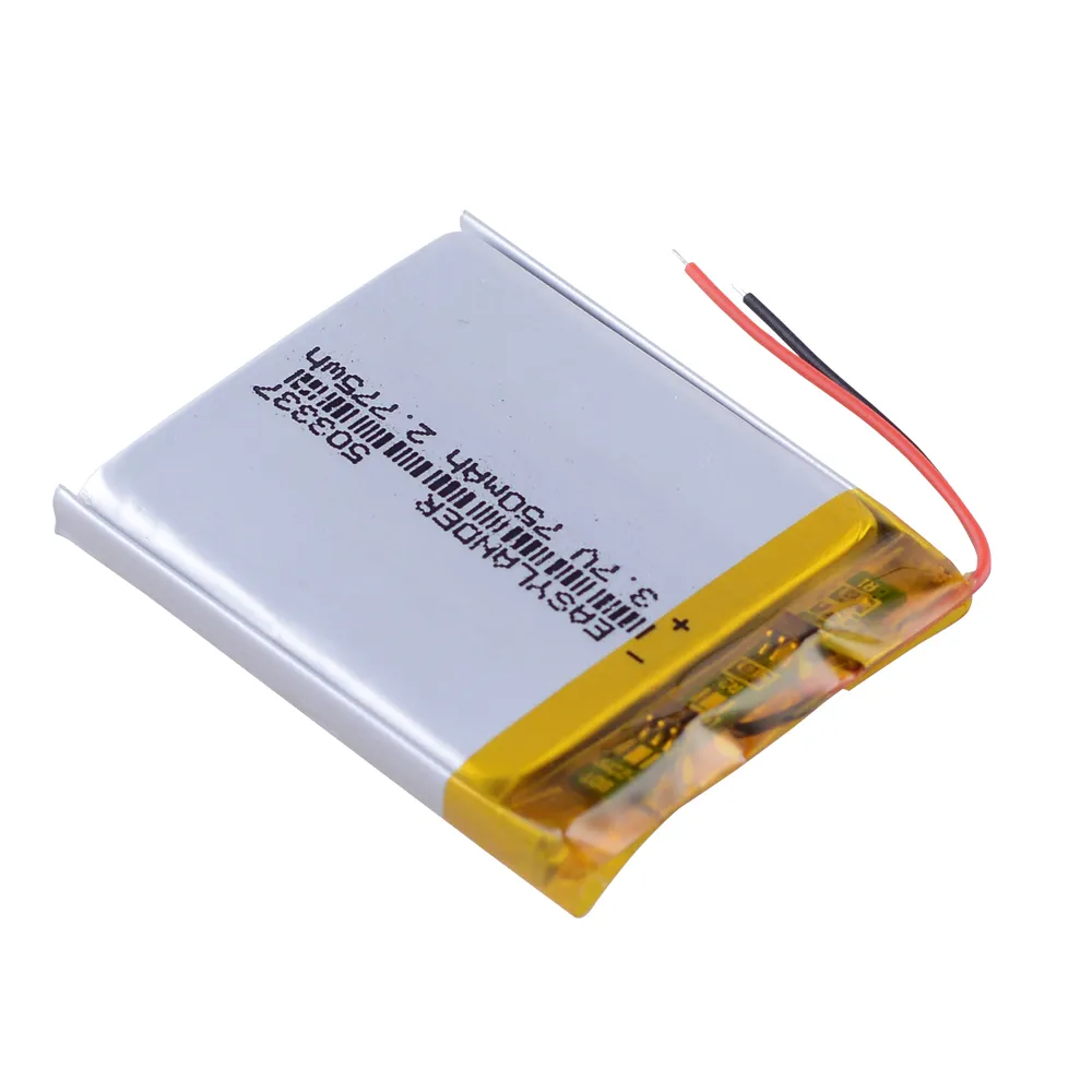 DHgate.com:Upgraded 3.7V 750mAh Polymer Battery EU053337P for Mp3, Mp4 ...