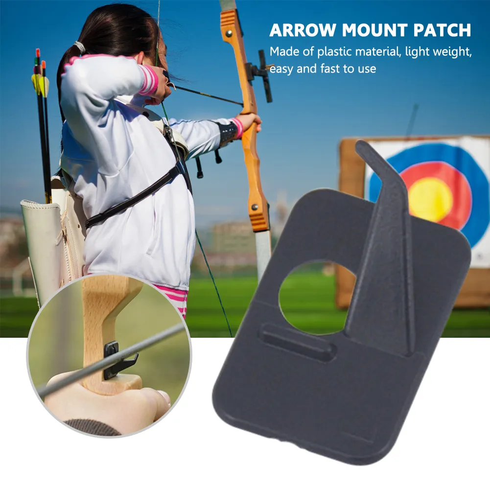 3PCS Plastic Archery Arrow Rest RH/LH Stick On For Takedown Recurve Bow Target