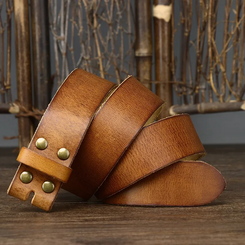 Leather belt straps no buckle best sale