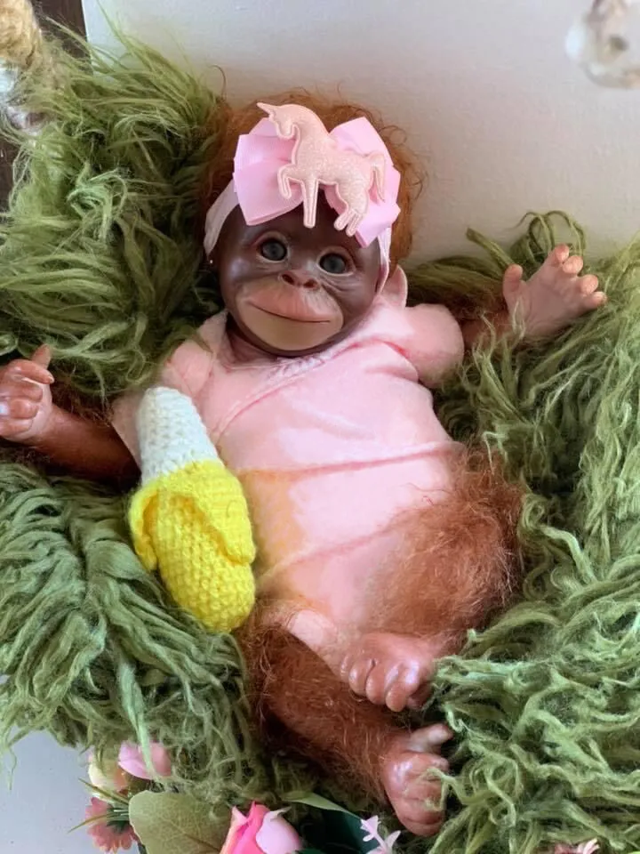 Reborn baby monkey dolls hotsell