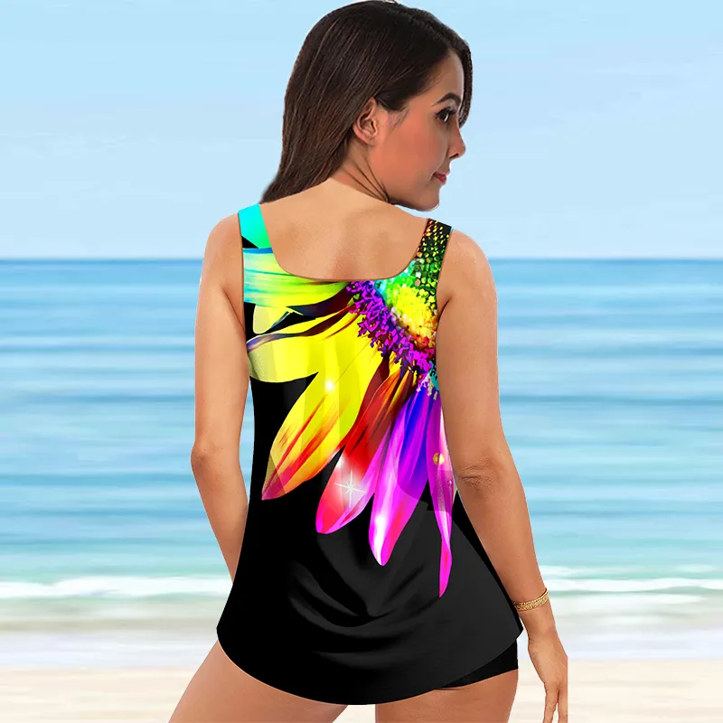 Stylish 2024 Summer Women s Bikini Beach Swimsuit Vest Set Swimwear S 5XL