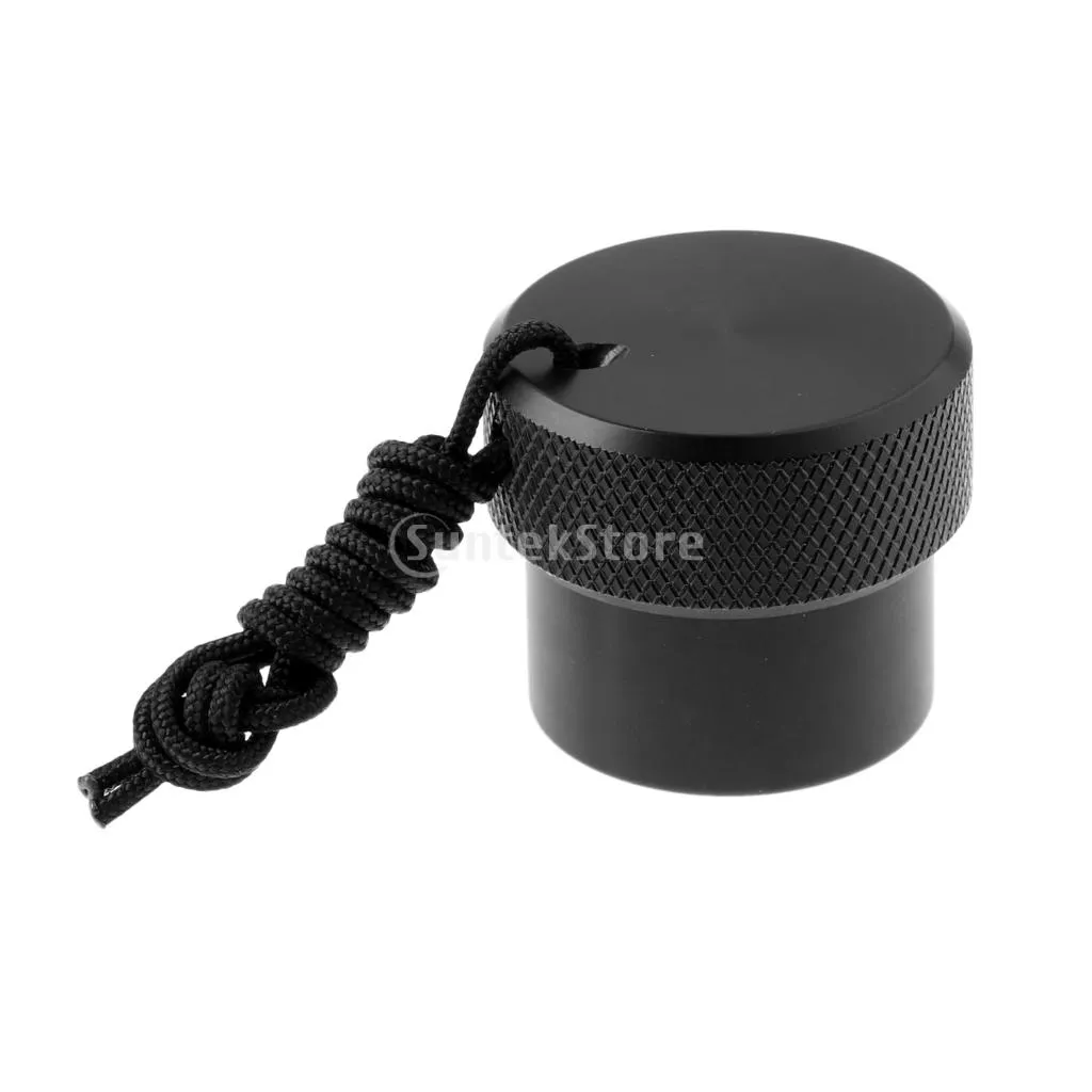 thumbnail image 2 of Labriciyon Black Scubas Diving DIN Tanks Valves Threaded Cover Regulator Dust Plug Cap Protector Cover End Cap Tanks Valves Cover With Cord  Diving And Snorkeling 2 of 9