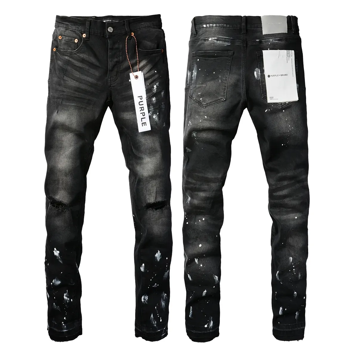 2023 Designer ksubi Jeans for Mens Man Pants Rip Denim Biker Grey Paint Distress Stretch Motorcycle Bone Halloween purple jeans for mens 436GH
