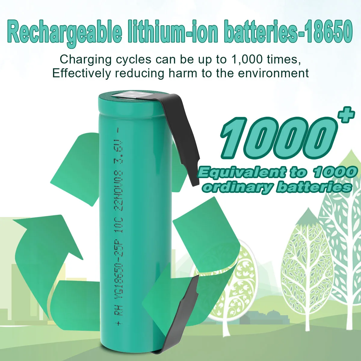3.7V 18650 Lithium Battery HG2 2800mAh VTC4 VTC5 VTC6 30A Discharge Rechargeable battery  DIY Nickel For 18V Tool Battery Drone