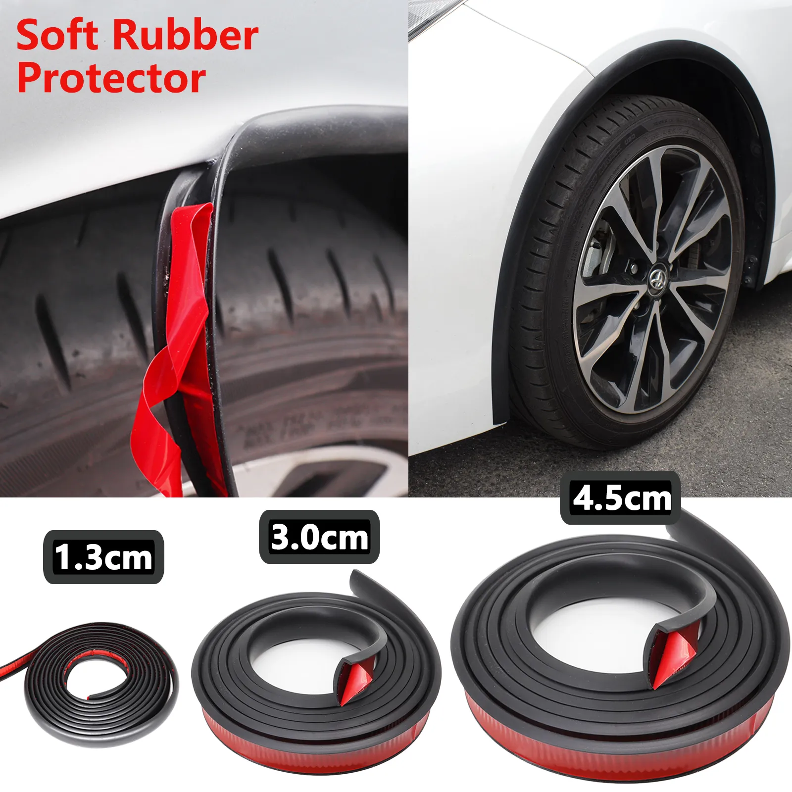 Spatbordflakkers – 10 Meter Rubberen Wielkastafdichting, Waterdicht, Anti-stof, Zwart – Voor Autobescherming En Carrosseriedecoratie