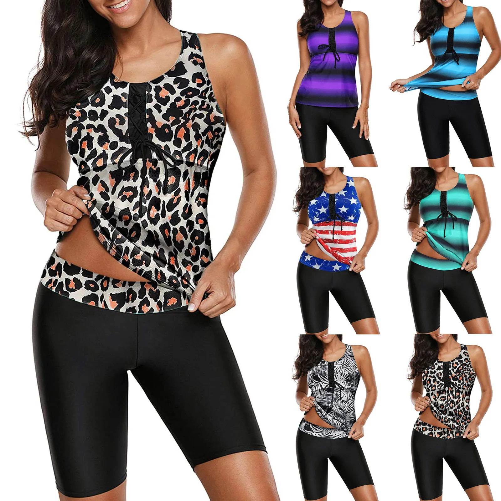 control top tankini swimsuits
