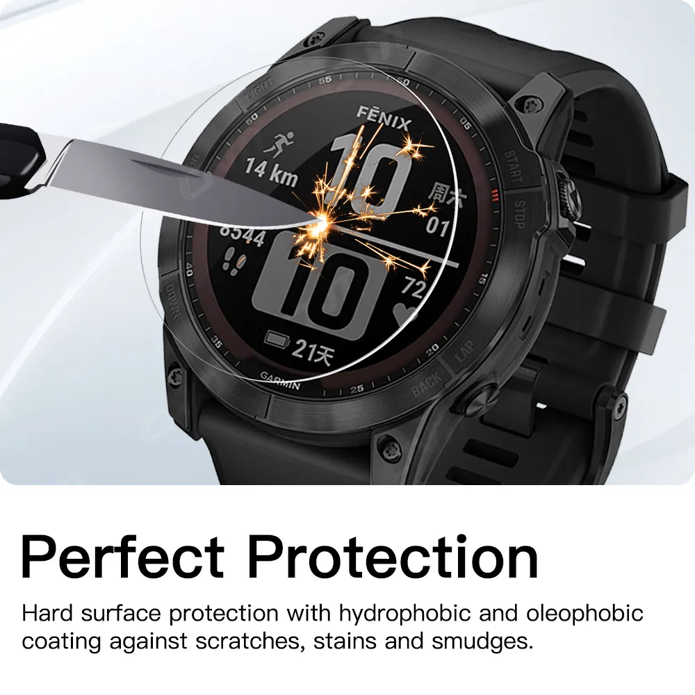 9H Glass De Temperatura Premium Para Garmin Fenix 7 7s 7x 6 6s 6x Pro 5 5s Smart Smart Watch Clear HD Protector Protector Accesorios De Pelicula De 6 19 DHgate