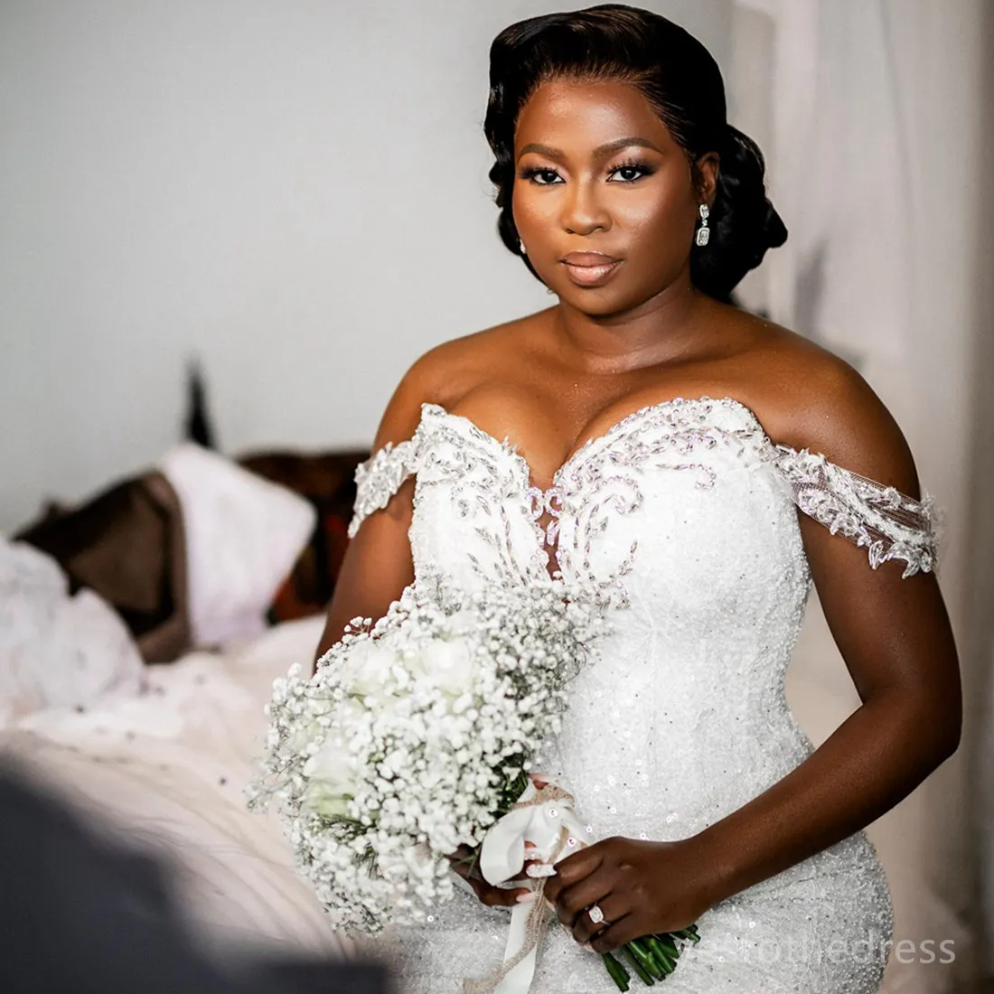 Dress Clothes Lane Bryant Wedding Dress Sale R&W Mermaid Plus Size Wedding  Dresses Off Shoulder Beaded