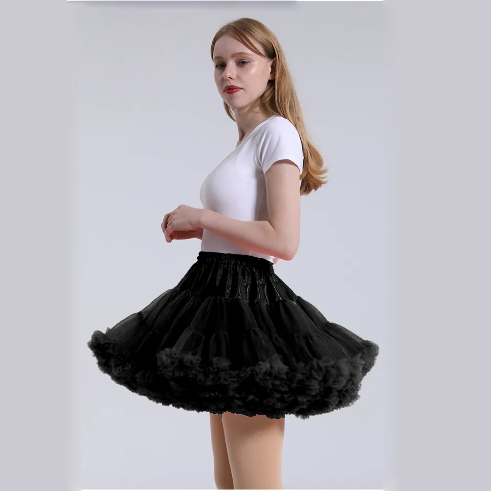 Tutu En Tulle Court - Mini Jupe Ou Jupon élastique Pour Femme (Carnaval, Halloween, Mariage, Danse) - 11