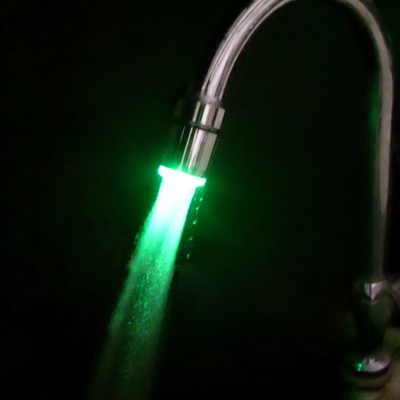 LED Shower Head Temperature Sensor Faucet Aerator with Color Changing ...