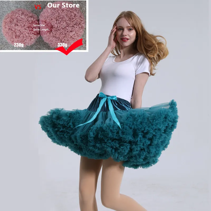 Tutu En Tulle Court - Mini Jupe Ou Jupon élastique Pour Femme (Carnaval, Halloween, Mariage, Danse) - 9
