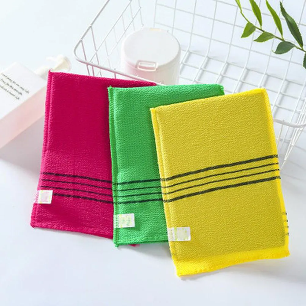 Korean Italy Asian Exfoliating Bath Washcloth Body Scrub Shower Soft Towels Coarse Sand Sauna Bath Towel Bathroom From 14 22 DHgate