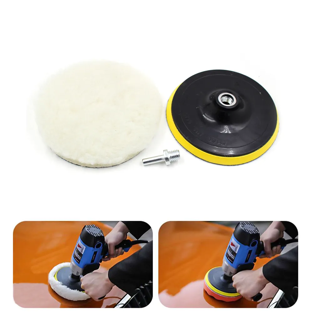 8-Piece Car Polishing Pad Set - 3/4/5/6/7 Inch Self-Adhesive Buffing Pads For Waxing & Polishing