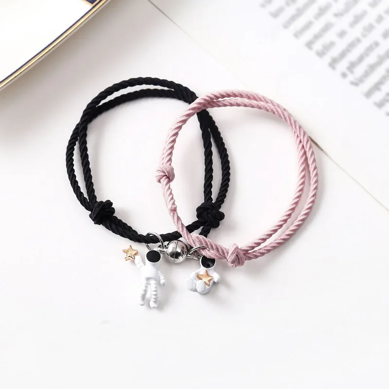 DHgate 2PcsAstronaut Star Planet Couple Bracelets Adjustable Magnetic Attract Friendship Jewelry Gifts Watches