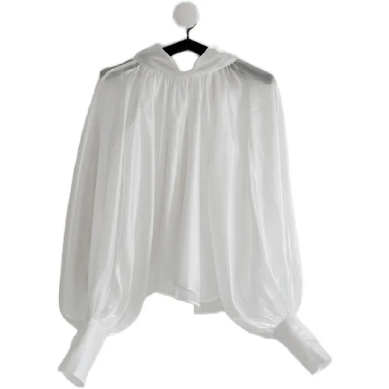 Elegant Solid Color Lace Up V Neck Blouses Elegant Solid Color Lace Up V Neck Blouses