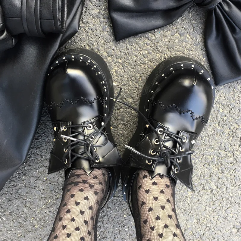 Wholesale Mary Jane Platform Boots: Chunky Y2K Rivet Gothic