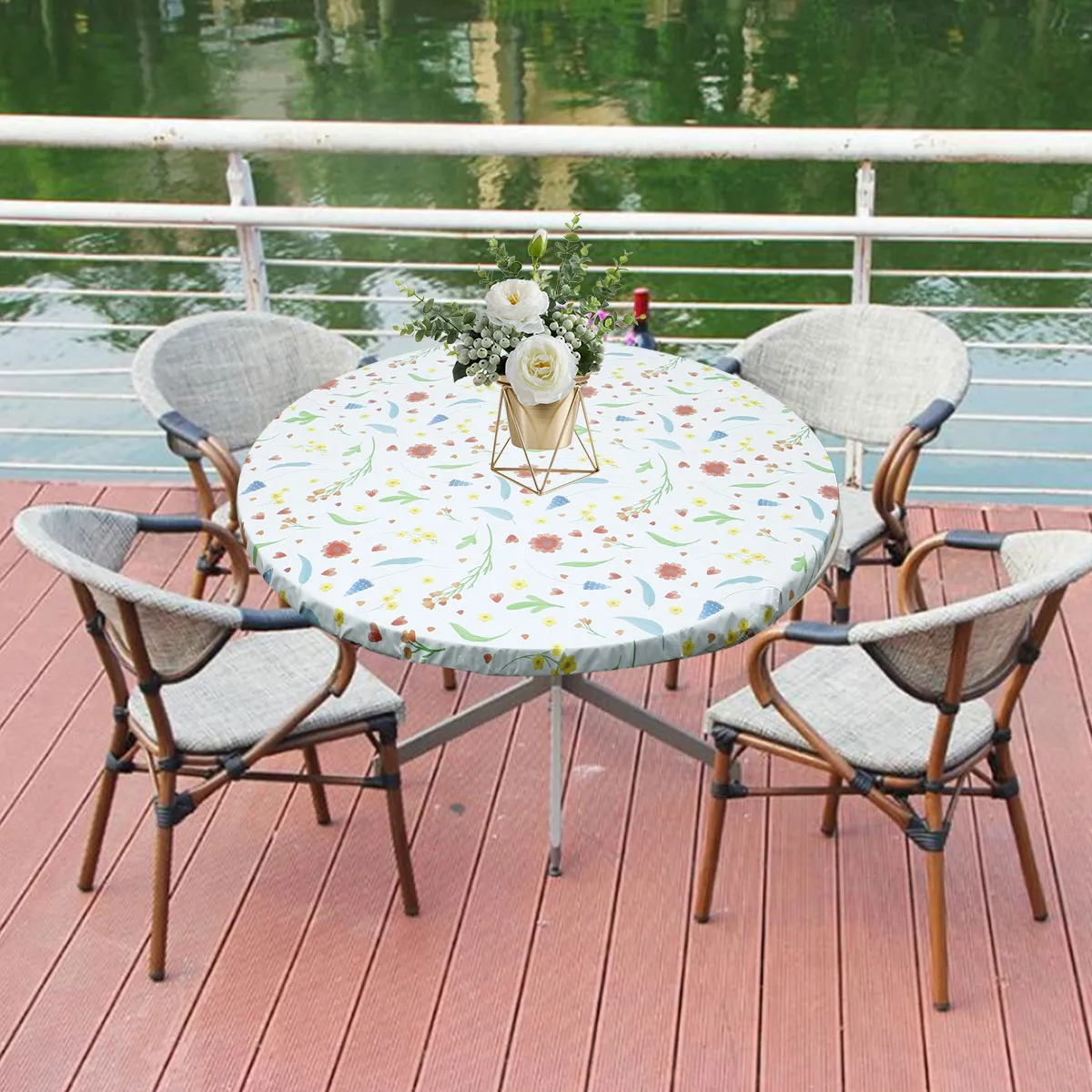 Round Flannel Round Fitted Tablecloths With Elastic Edges And Elastic Edge For Indoor And Outdoor Use From Ddmyhome 24.62 DHgate.Com