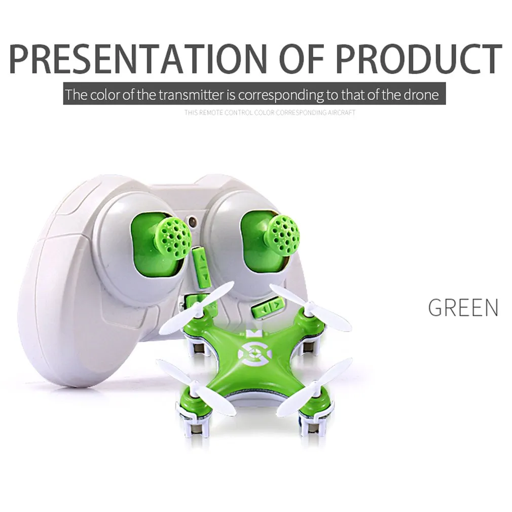 CX 10 Mini RC Quadcopter 2.4GHz 4CH Remote Control Drone LED Light Toy Gift for Kids