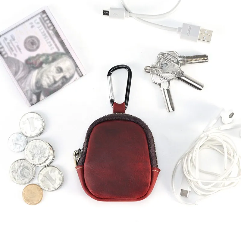 Genuine Leather Coin Purse With Hiking Buckle Change Purse For Headphones SD Memory Card Camera Chip Organizer Small Wallets From 7 38 DHgate