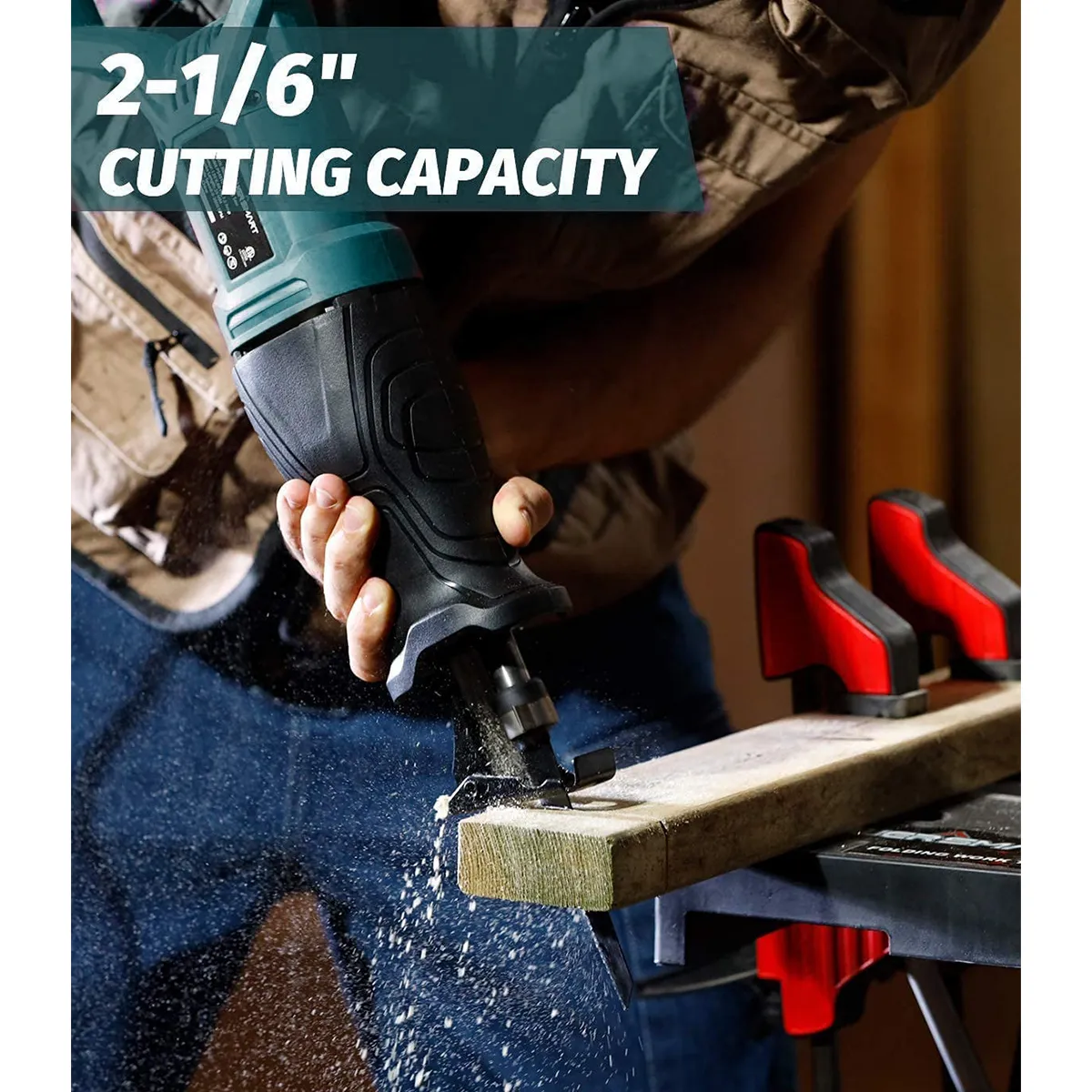 900W Corded Electric Reciprocating Saw with 2800 SPM No-Load