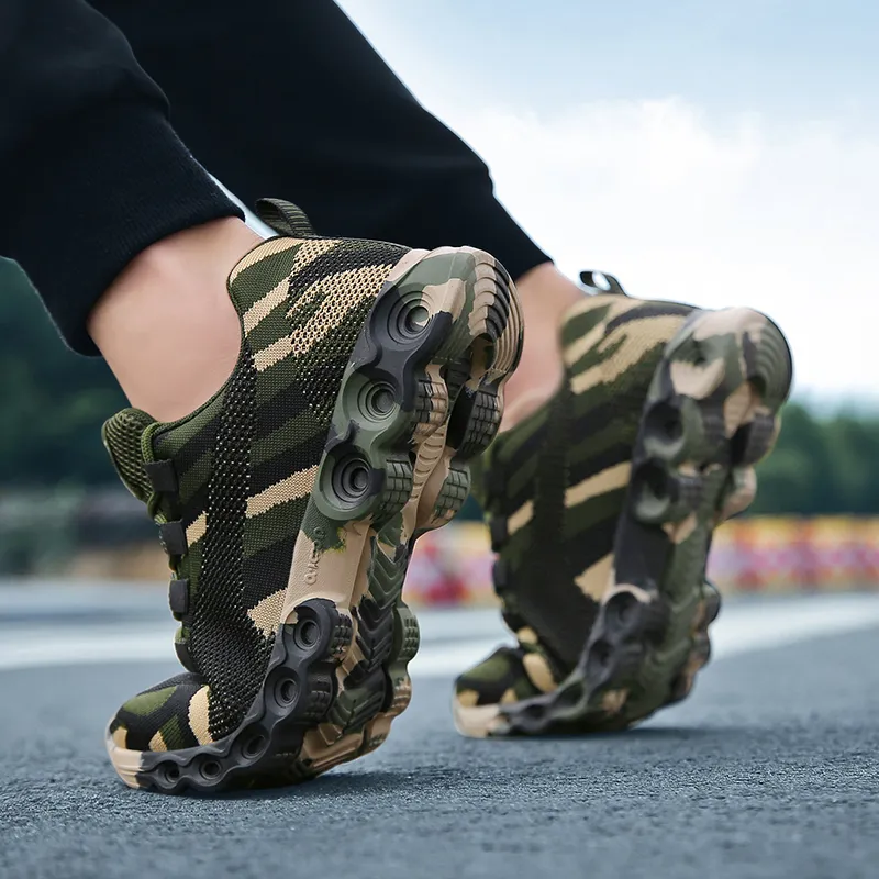 Casual camo shoes with non-slip rubber soles for men Fsqjgq Mens Canvas Shoes Casual Sneakers Fashion Camouflage  main image 4
