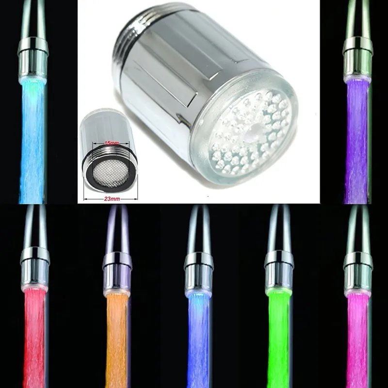 Robinet D'eau Led à Changement Automatique De 7 Couleurs Rotation A 360 Evier De Cuisine Et De Salle De Bains 95539297