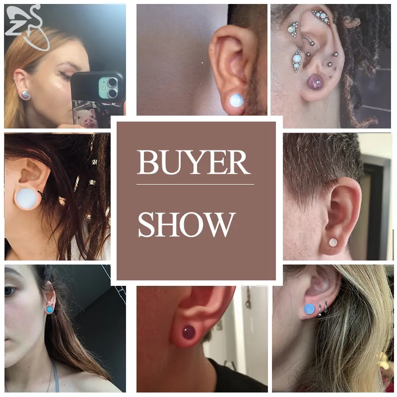 AVYRING 6Paar 10mm Ohr Tunnel Plug Piercing Schmuck, Ohrentunnel Strecker Mehrfarbiger Extra Soft Silikon Ohrpiercing Schmuck Für Frauen Männer