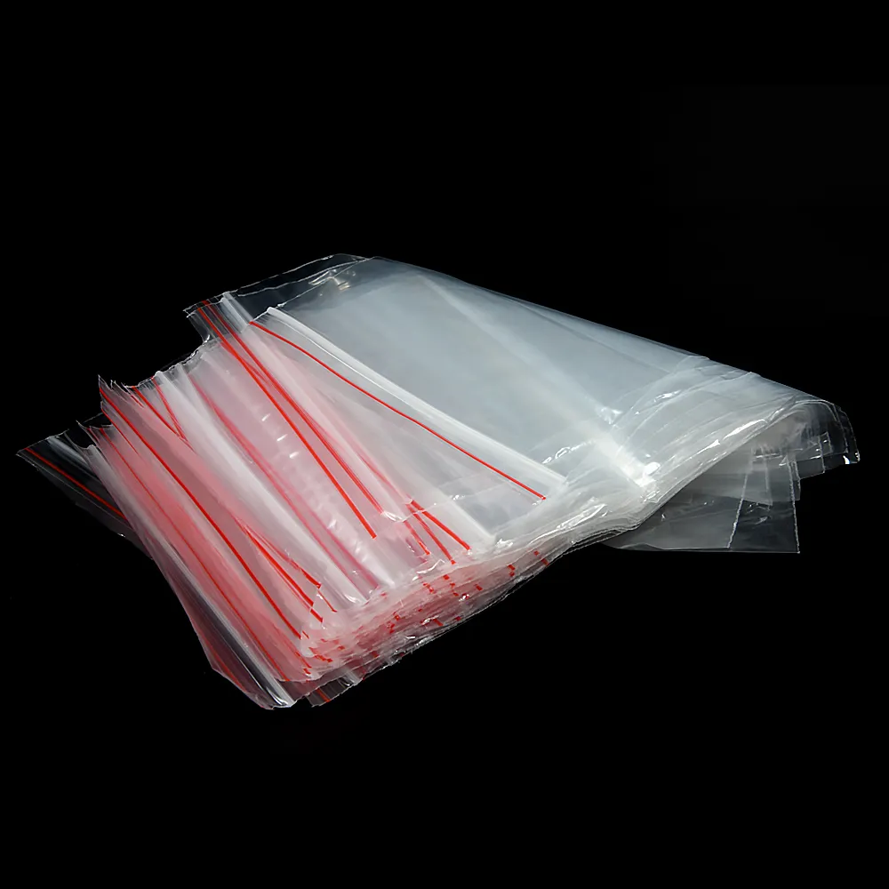 100 Pack Small Zip Lock Plastic Bags: Reclosable, Transparent, Durable  for Food Storage, Craft Supplies, More