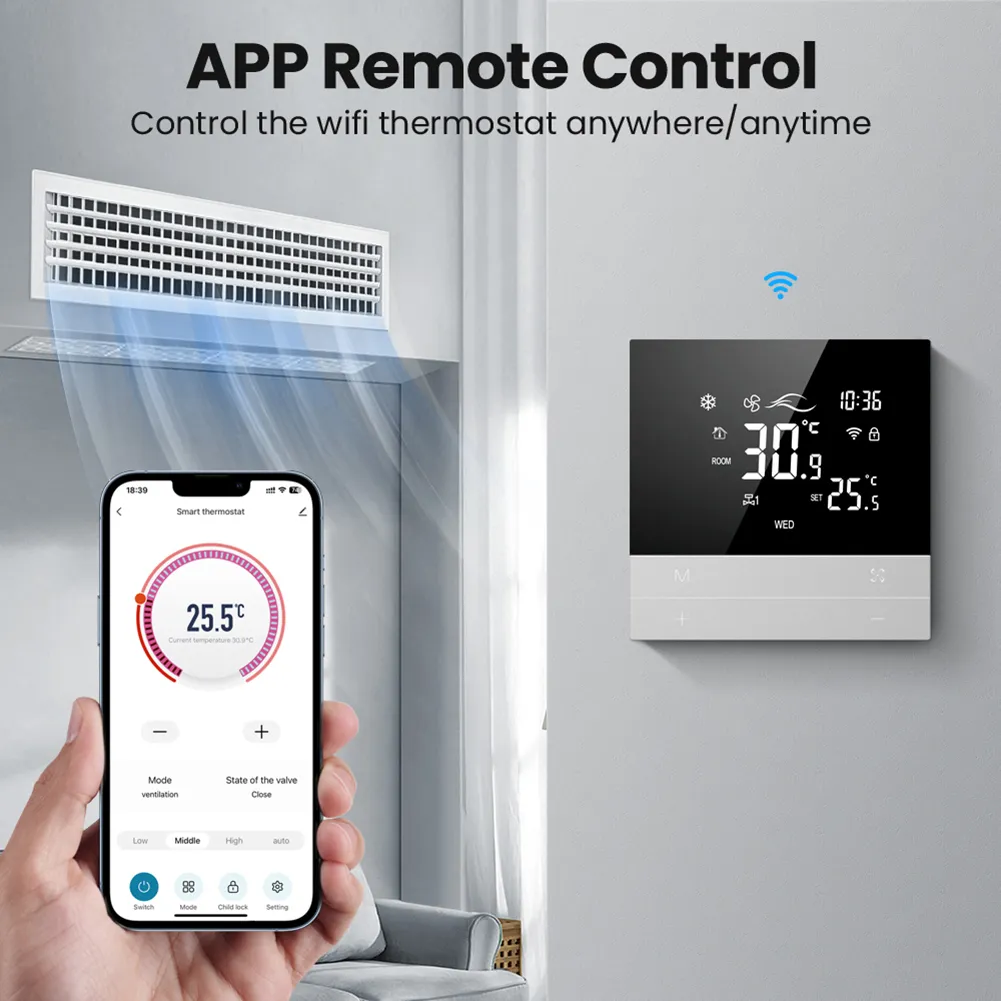 WiFi Smart Thermostat For Alexa Control Your Air From Ddmyapr Photo Inspiration