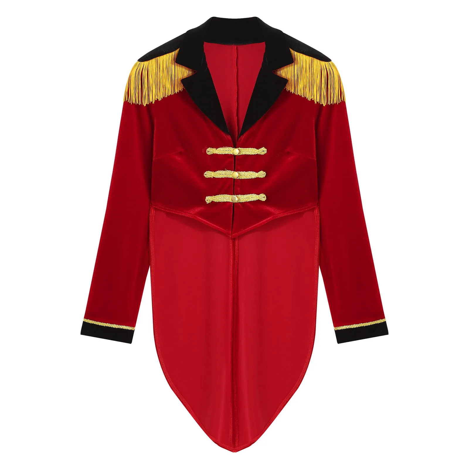 Choomomo Vest Ringmaster Cirque Femme - Costume Soldat Parade Carnaval Halloween - S-3XL