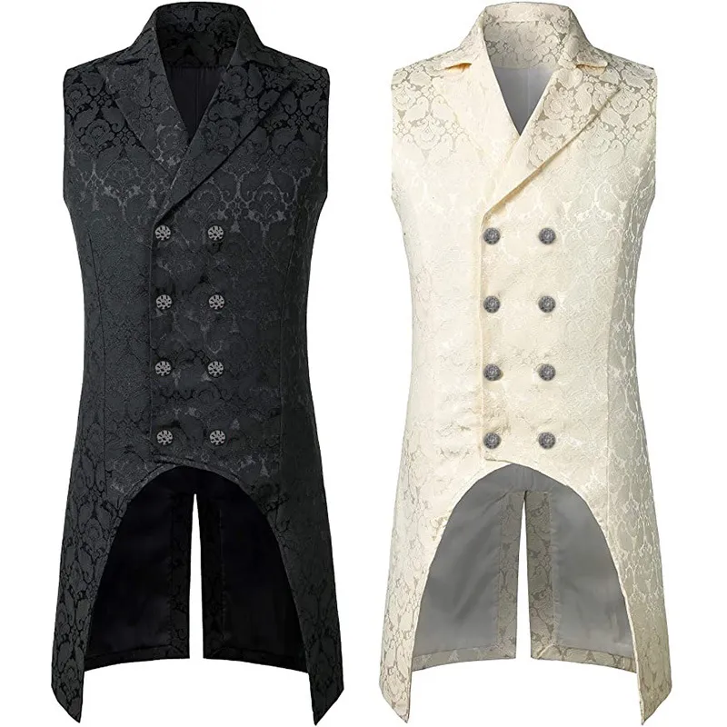 トップス Eaphi jacquard long vest ODD Vest - Black/Gold CP Floral Jacquard | Nepenthes New York