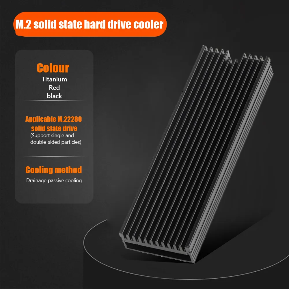 M.2 SSD NVMe Heat Sink heatsink M2 2280 SSD Hard Disk Aluminum Heat Sink with Thermal Pad for PCIe SATA M2 SSD PC