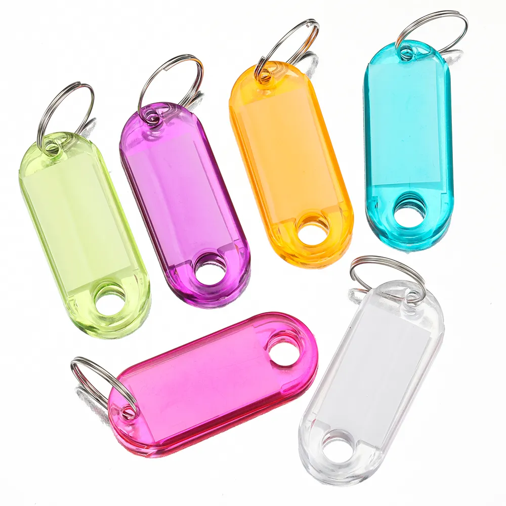 Acrylic Key Rings, Engravable Key Rings, Clear Plastic Split Ring ...
