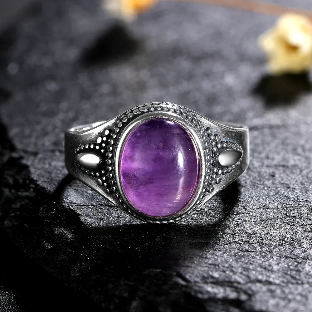 DHgate.com:Sterling Silver Ring with Oval Natural