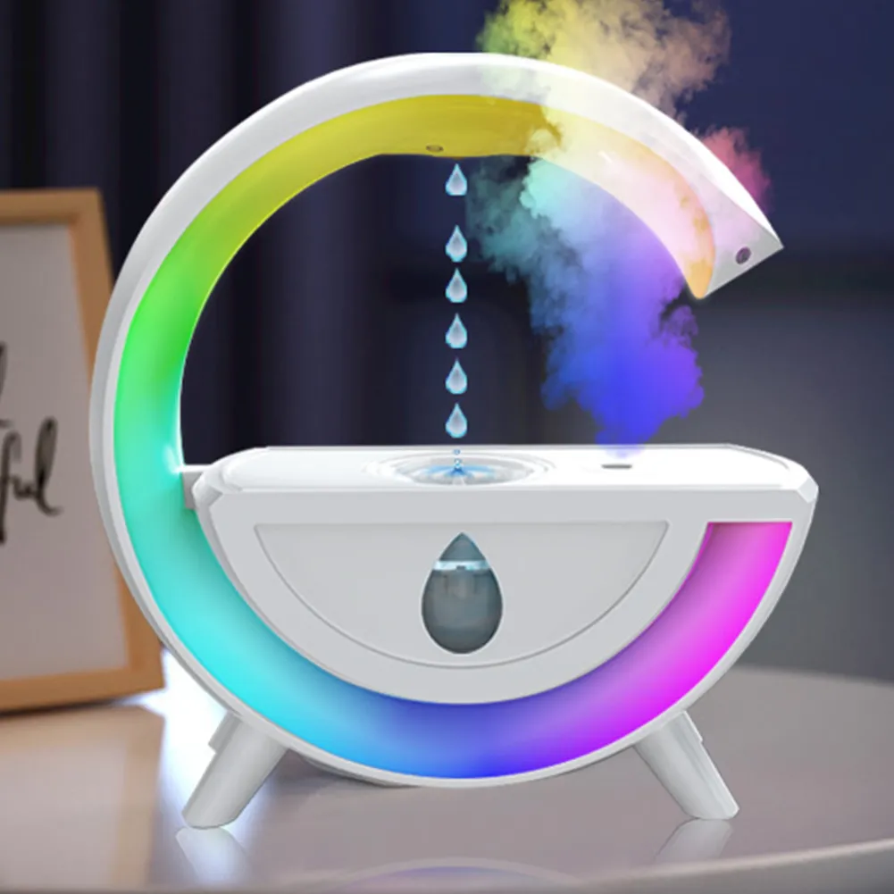 2024Creative RGB Water Droplet Diffuser with Night Light Function ...