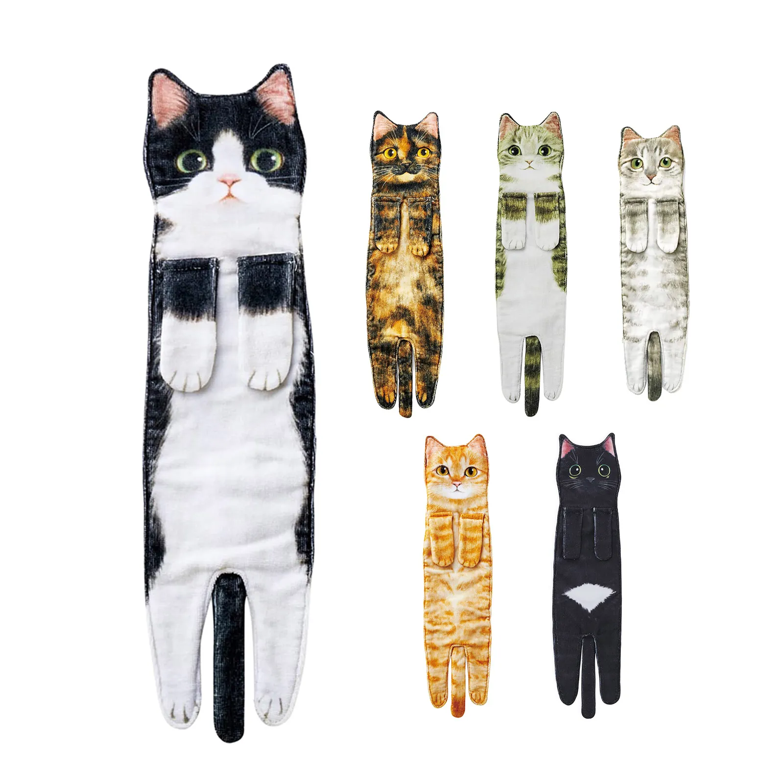 Cat shaped hand towel hotsell