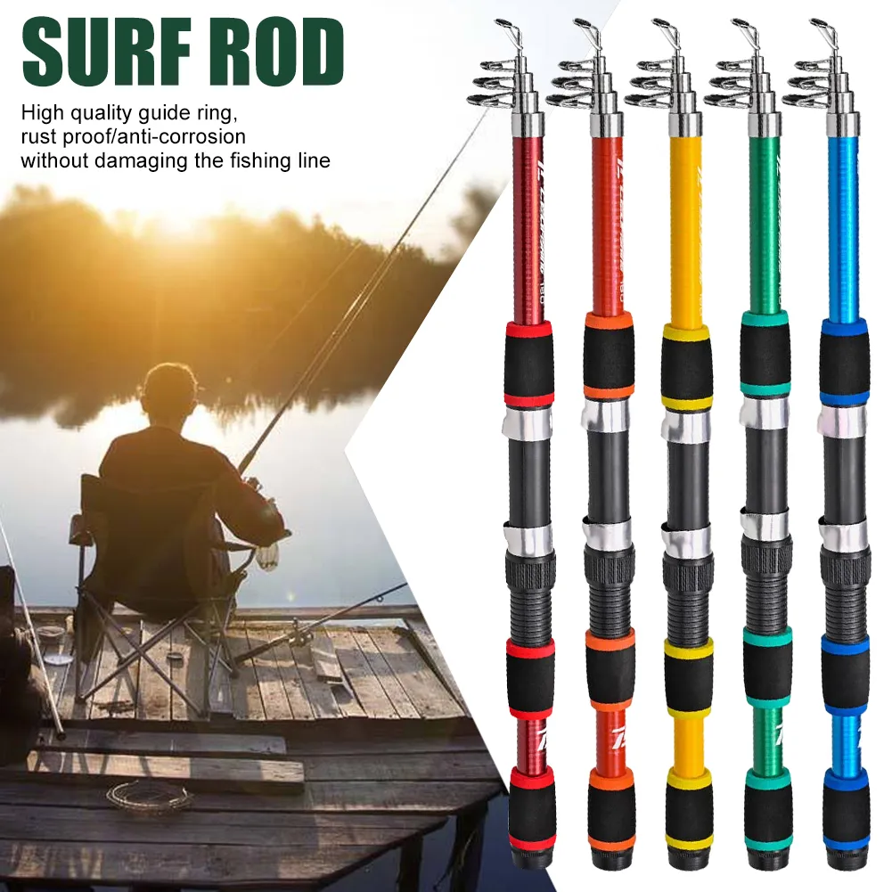 Portable Mini Aluminum Alloy Foldable Fishing Rod for Freshwater