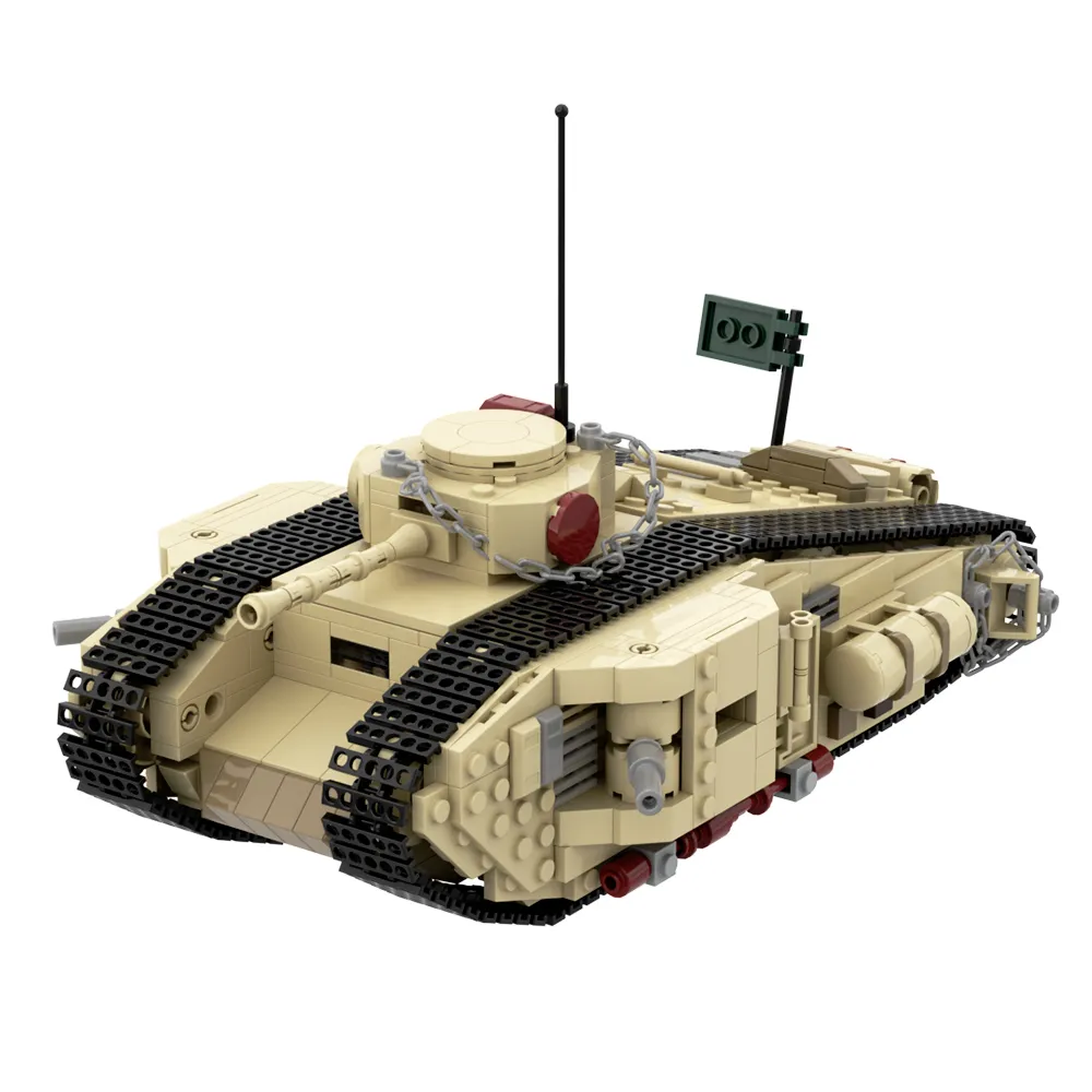Tank Delta Block DIY Mark VIII Tank blocks house Set - Moc Indiana...