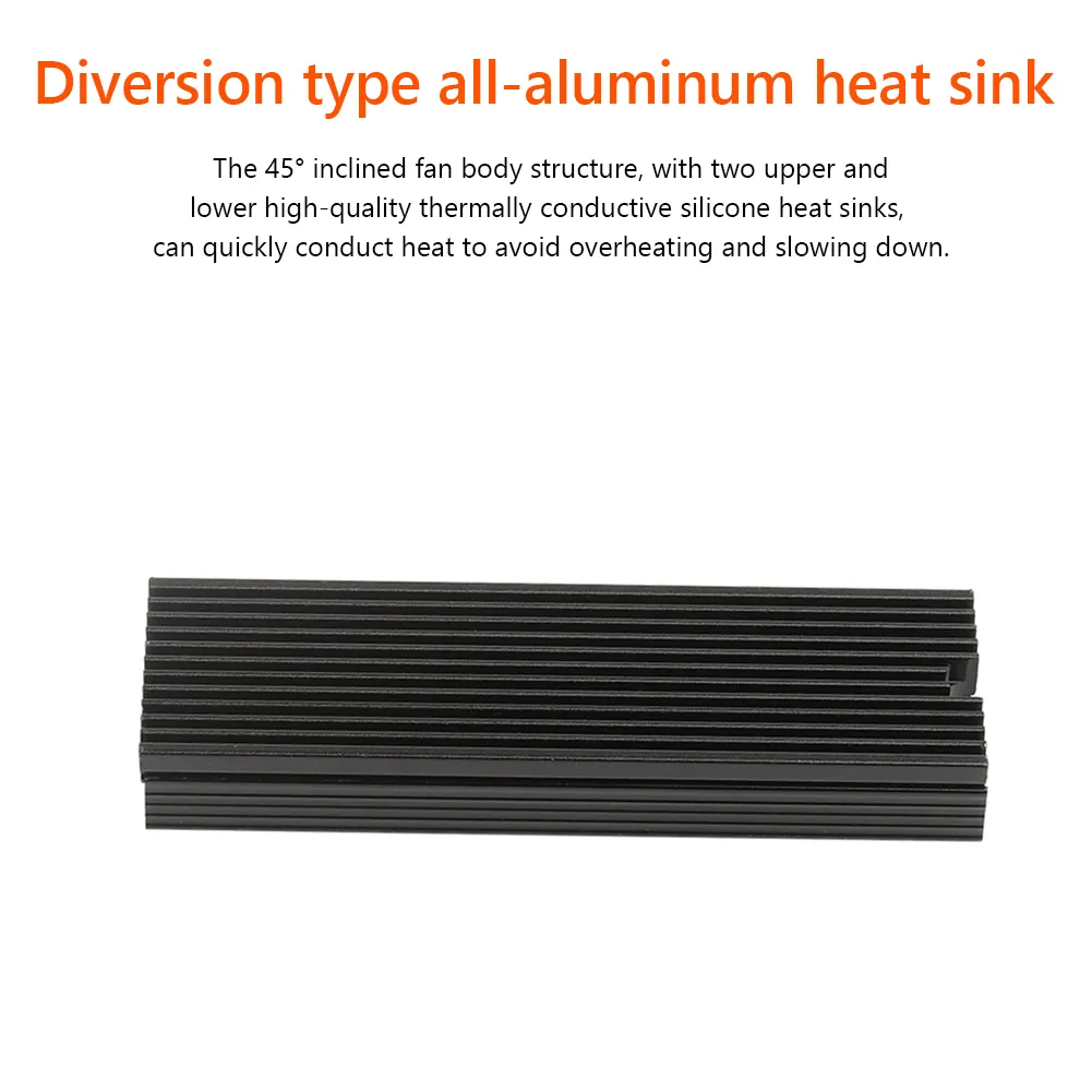 M.2 SSD NVMe Heat Sink heatsink M2 2280 SSD Hard Disk Aluminum Heat Sink with Thermal Pad for PCIe SATA M2 SSD PC