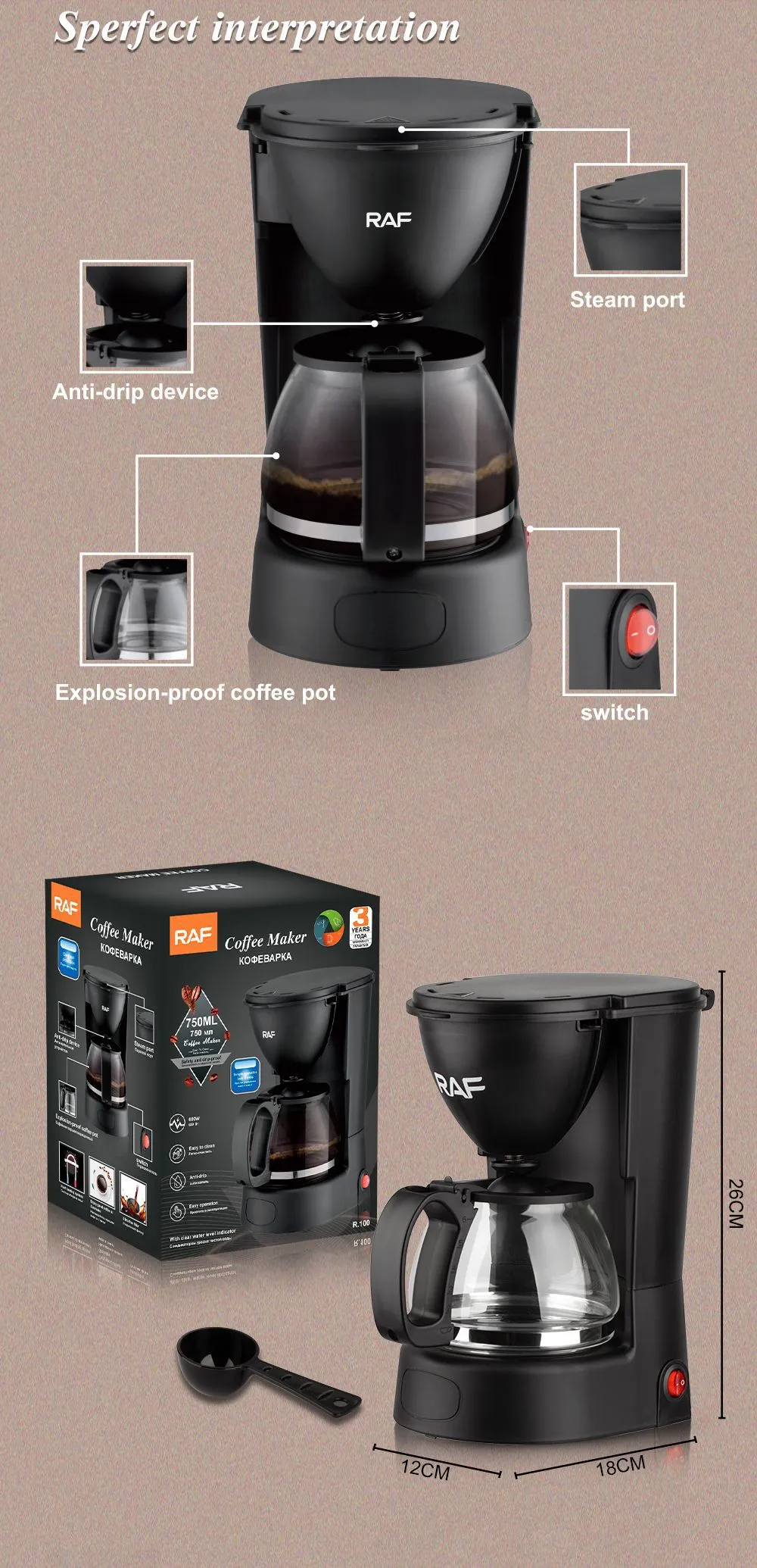 Drip Coffee Machine 4 Cups Small Coffee Maker 650W with Reusable Filter and  Warming Plate for Home and Office from Dhgate Coffee Makers - price 132.94