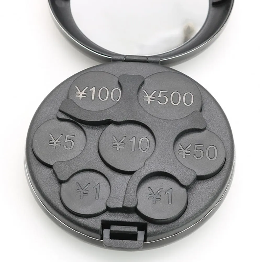 Compact Coin Holder - Portable Mini Coin Dispenser, Durable