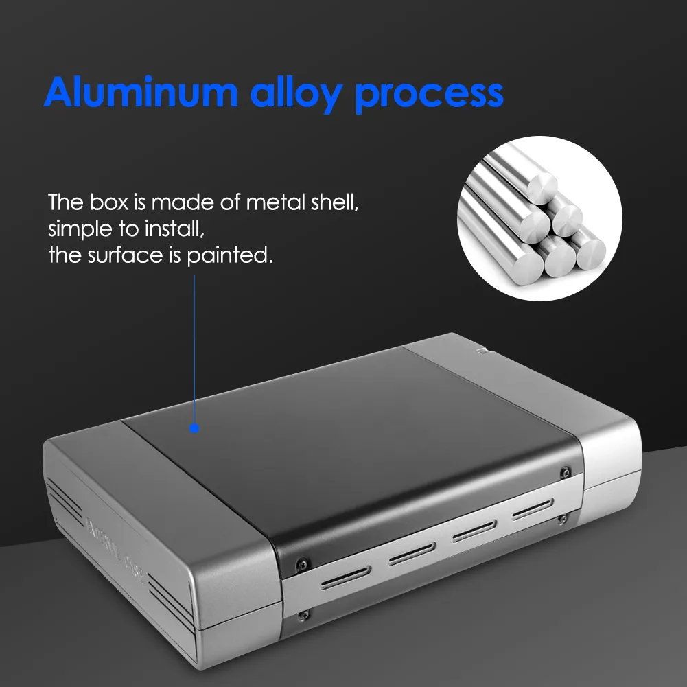 5.25 Inch External HHD Enclosure USB2.0/USB3.0 to SATA Optical Drive HDD Case Support DVD 16 Speed Recording Hard Disk Case