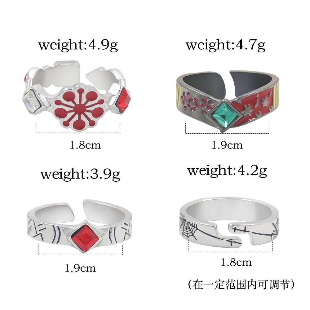 Demon Slayer Anime Ring Kimetsu No Yaiba Tanjirou... From Dhmallqueen ...