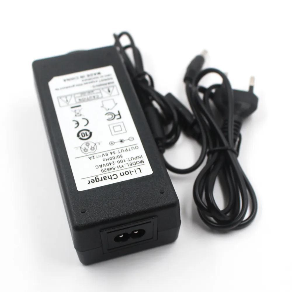 E bike Smart Charger Scooter 29.4V 2A / 42V 2A / 54.6V 2A Hoverboard DC Plug 5.5*.2.1mm For 24V 36V 48V Ebike Littium Battery