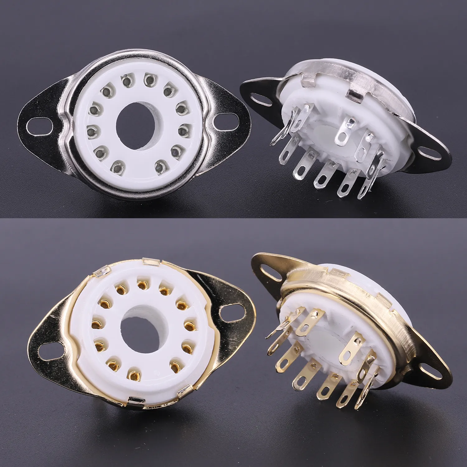 DHgate.com:12Pins B12C Ceramic Tube Socket GZC12-1-F Valve